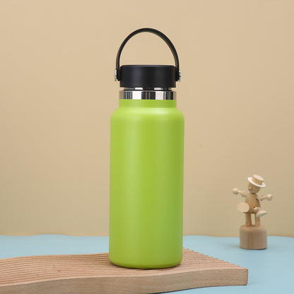 Car Tumbler Insulated Stainless Steel Water Bottle W/ Handle 32 oz.