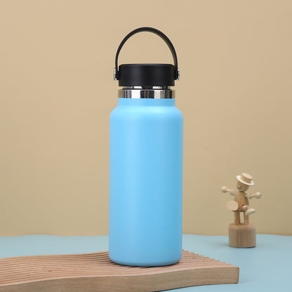 Car Tumbler Insulated Stainless Steel Water Bottle W/ Handle 32 oz.