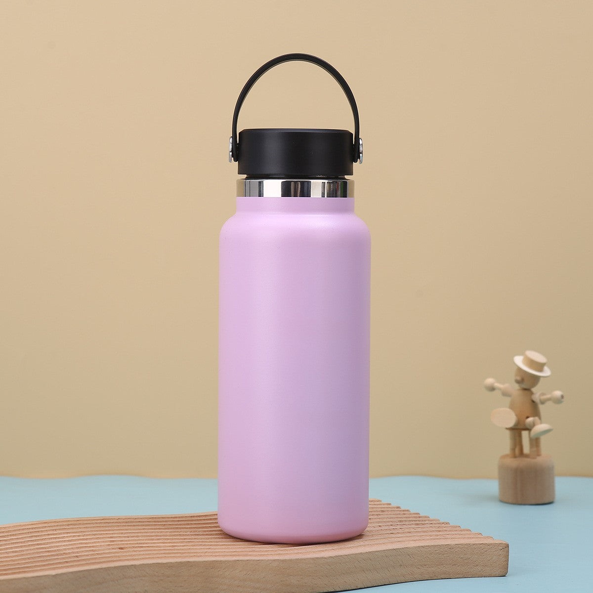 Car Tumbler Insulated Stainless Steel Water Bottle W/ Handle 32 oz.