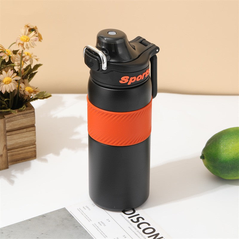 Car Tumbler Insulated Stainless Steel Water Bottle W/ Flip Lid 18 oz.