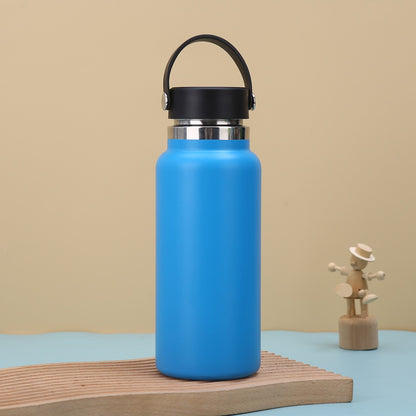 Car Tumbler Insulated Stainless Steel Water Bottle W/ Handle 32 oz.