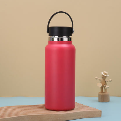 Car Tumbler Insulated Stainless Steel Water Bottle W/ Handle 32 oz.