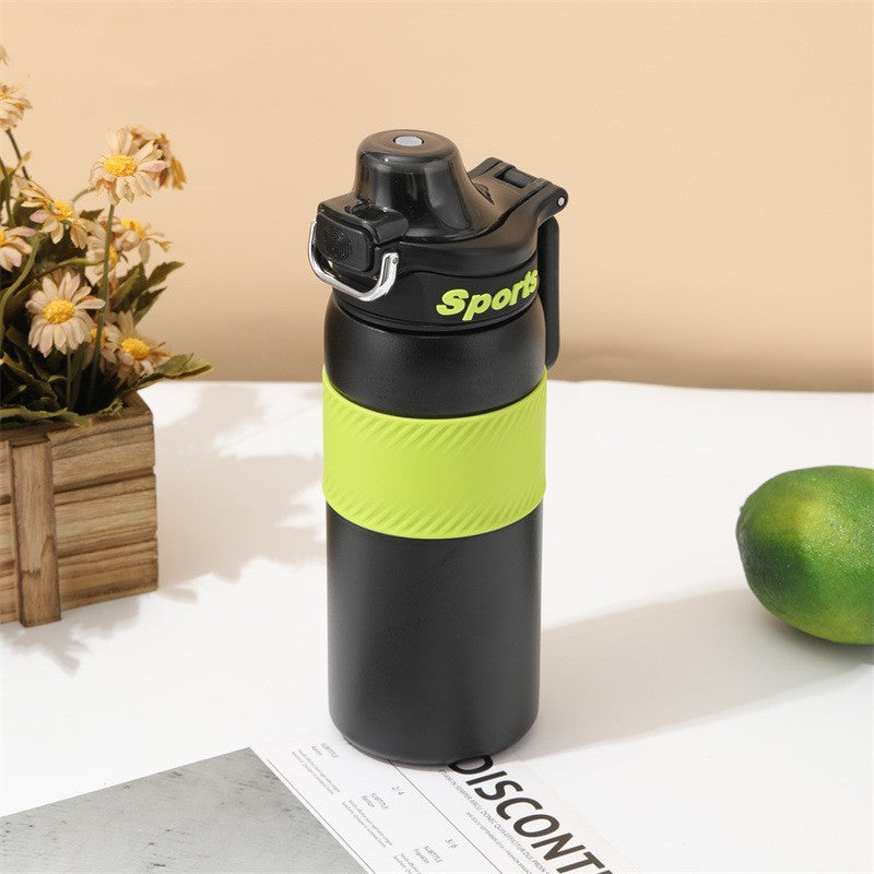 Car Tumbler Insulated Stainless Steel Water Bottle W/ Flip Lid 18 oz.