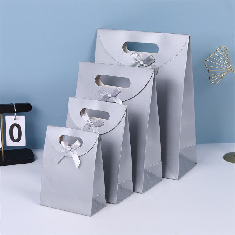 Flip Top Velcro Gift Bag W/ Bow Handles