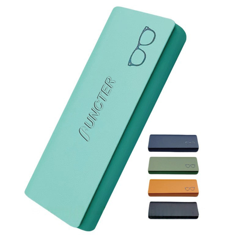 Portable Hard Shell Leather Glasses Case