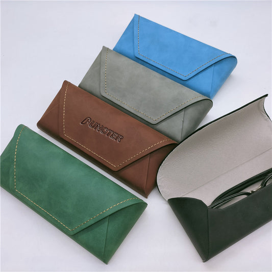 PU Leather Glasses Case Hard Shell Anti Scratch