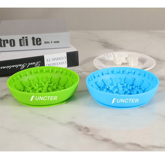 #S Bowl Shape Pet Lick Mat Slow Feeder Mat