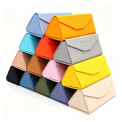 PU Leather Eyeglass Case W/ Magnetic