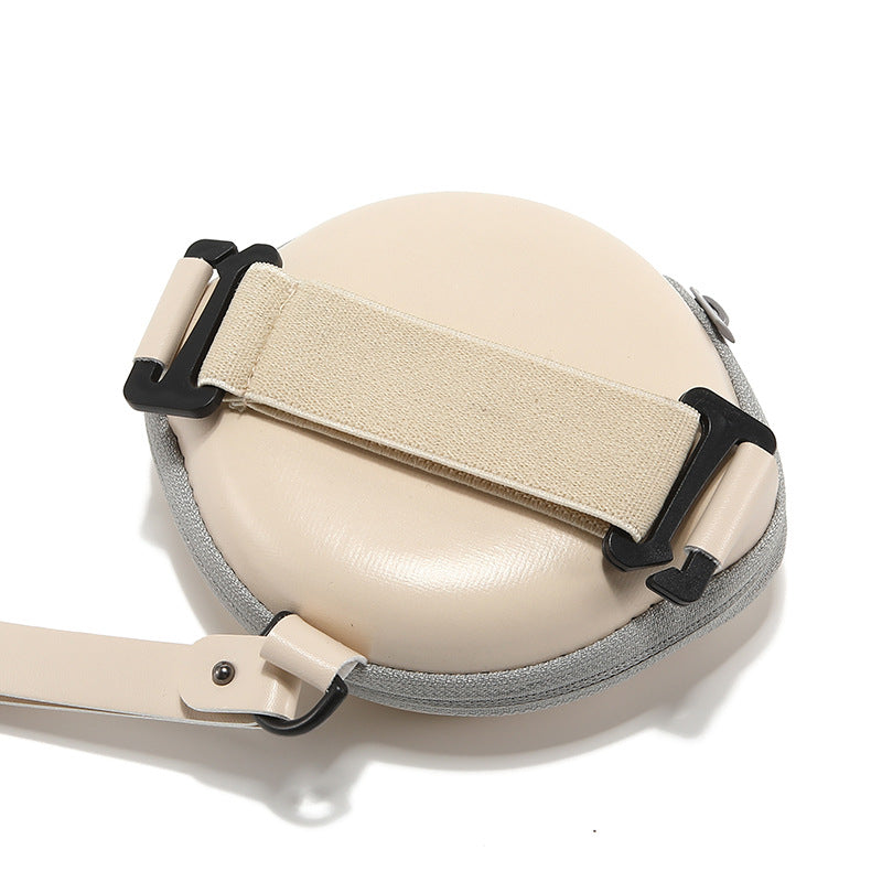 EVA Leather Shell-Shaped Foldable Sunglasses Carry Case