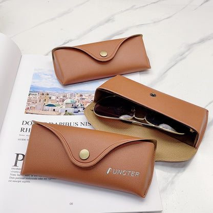 Retro PU Leather Eyeglass Case