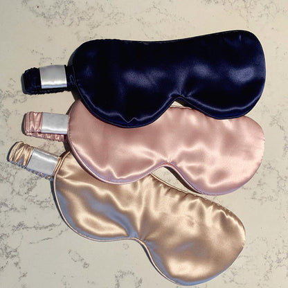 Silk Eye Mask W/ Elastic Straps