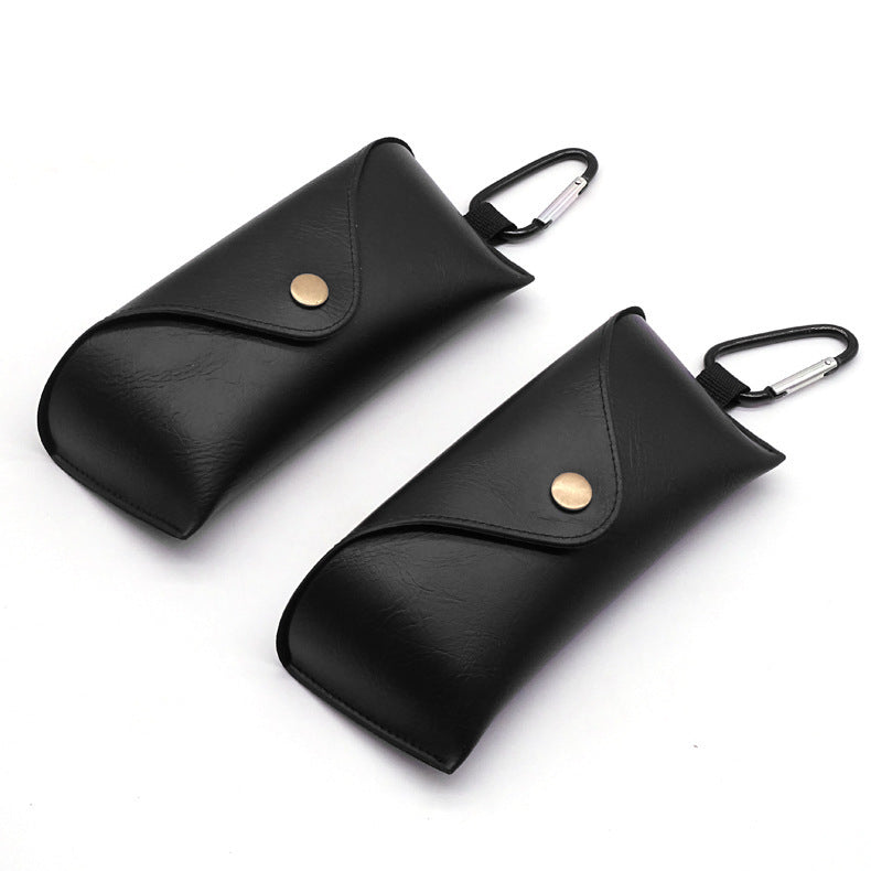 PU Leather Eyeglass Case W/ Carabiner