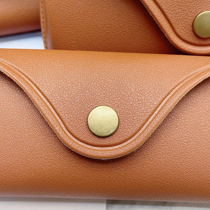 Retro PU Leather Eyeglass Case