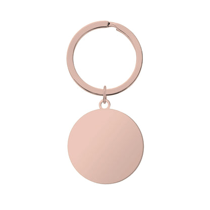 Metal Round Key Chain