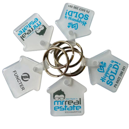 Custom PVC House Shape Key Chain