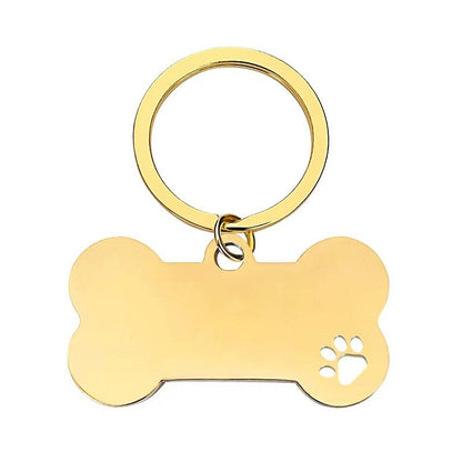Metal Iron Fang Bone Minimalist Keychain