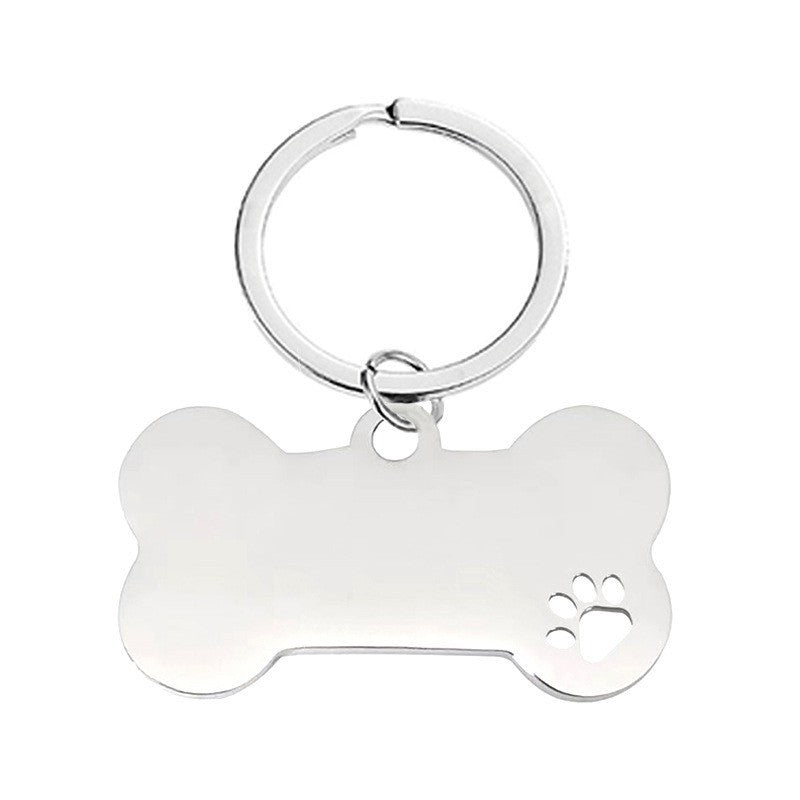 Metal Iron Fang Bone Minimalist Keychain