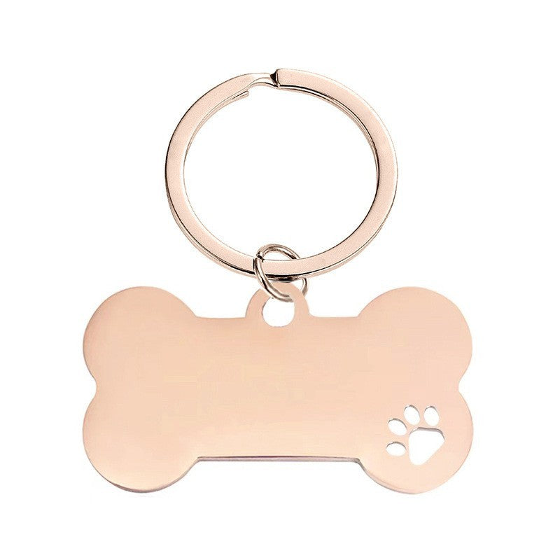 Metal Iron Fang Bone Minimalist Keychain