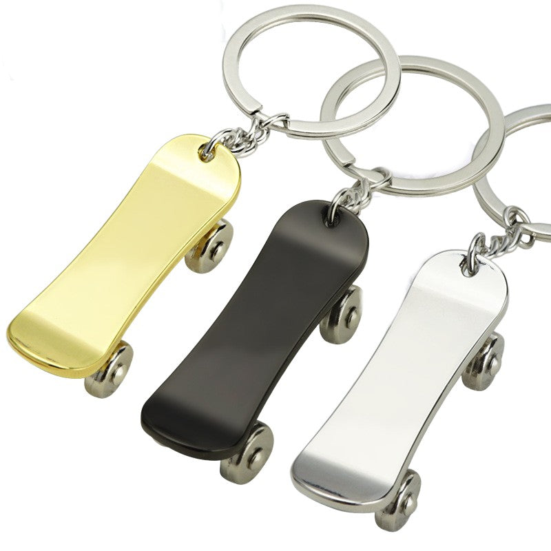 Zinc Alloy Scooter Keychain
