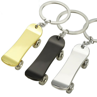 Zinc Alloy Scooter Keychain
