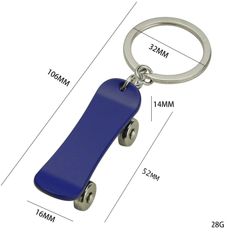 Zinc Alloy Scooter Keychain