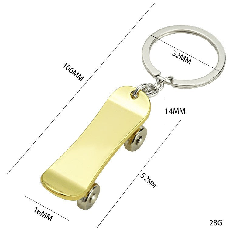 Zinc Alloy Scooter Keychain