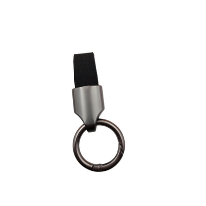 Metal Leather Car Circle Key Chain Decor