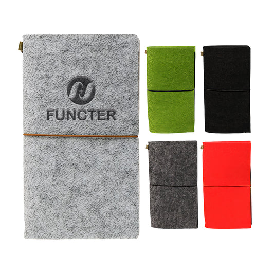 Felt Passport Holder Notebook 90 Sheets 5.3*3.9"
