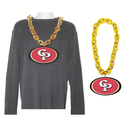 Big Gold Acrylic Necklace #CP W/ Custom EVA Tag
