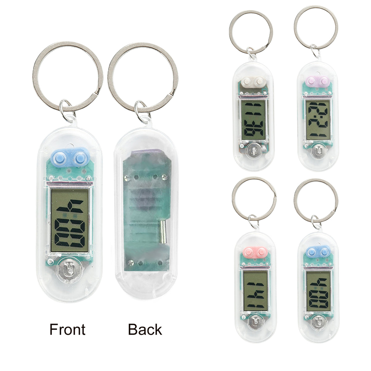 Mini Electronic Clock Keychain