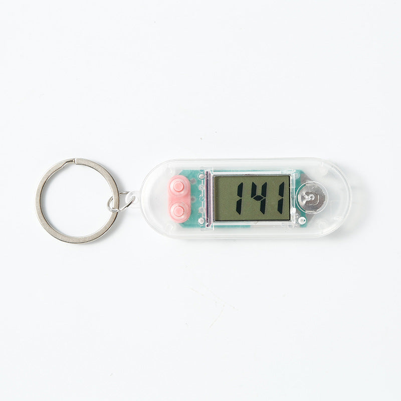 Mini Electronic Clock Keychain
