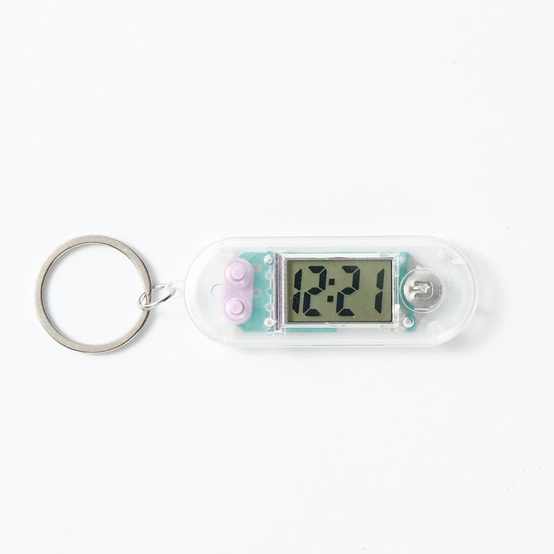Mini Electronic Clock Keychain