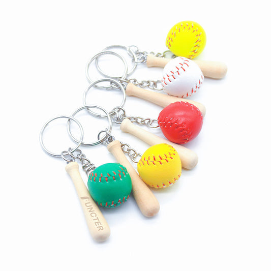 Mini Baseball Keychain