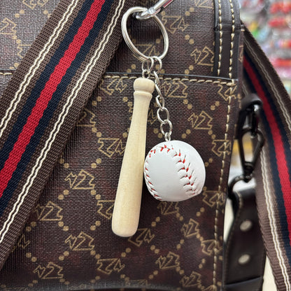 Mini Baseball Keychain