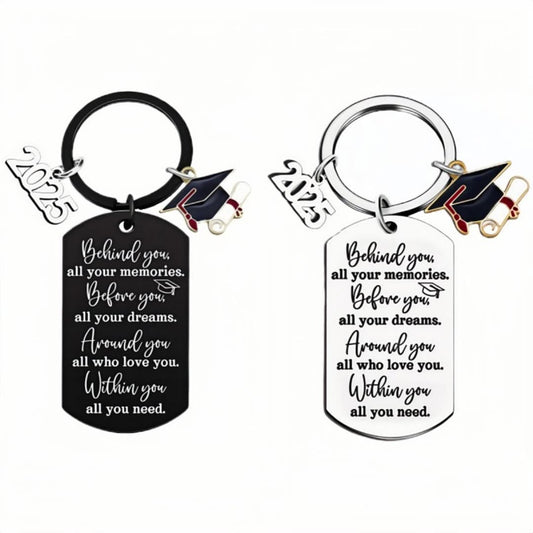 Custom Engraved Metal Graduation Key Chain