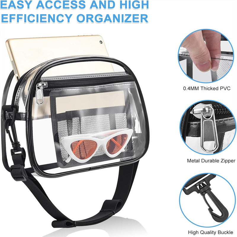 PVC Transparent Crossbody Bag Single Shoulder Bag