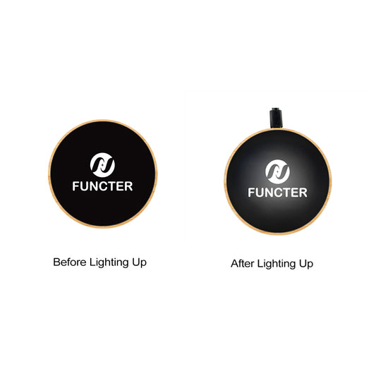 Bamboo Flashing LED Light Up Wireless Charger (White Light)