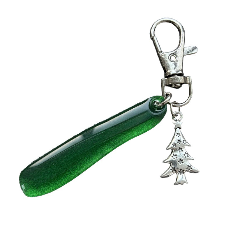 Custom Acrylic Keychain Pendant Key Ring With Tree Accessory