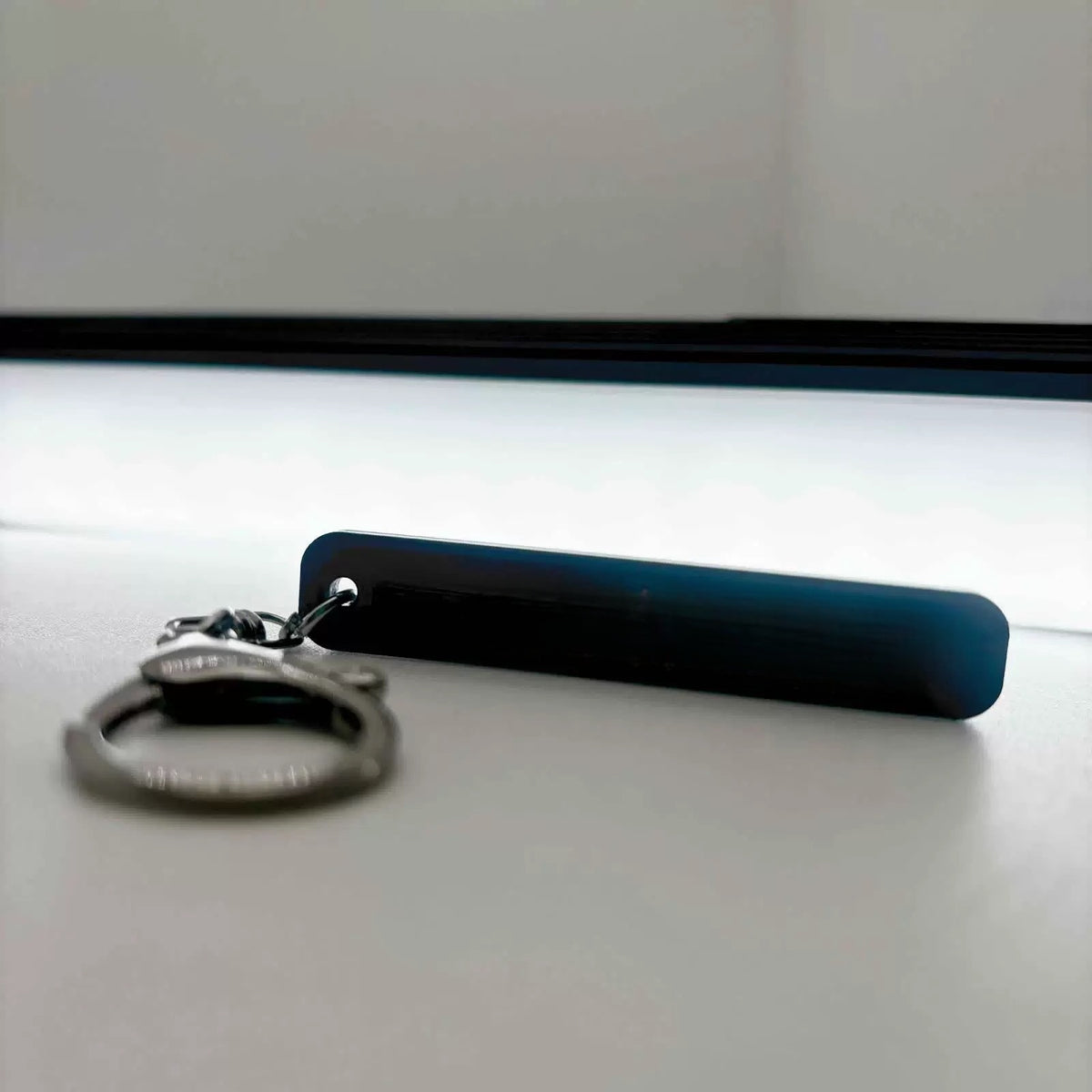 Custom Acrylic Long Shape Keychain Pendant Key Ring