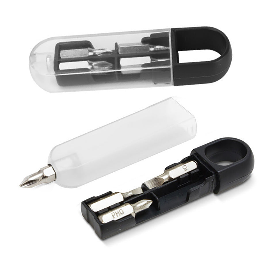 4" 1 Screwdriver Tool Set With Key Chain