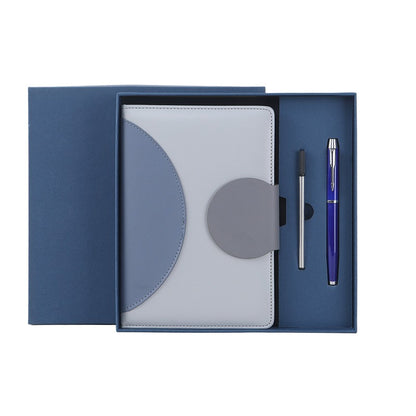 A5 Magnetic Snap Soft Cover Notebook Box Set W/ Pen