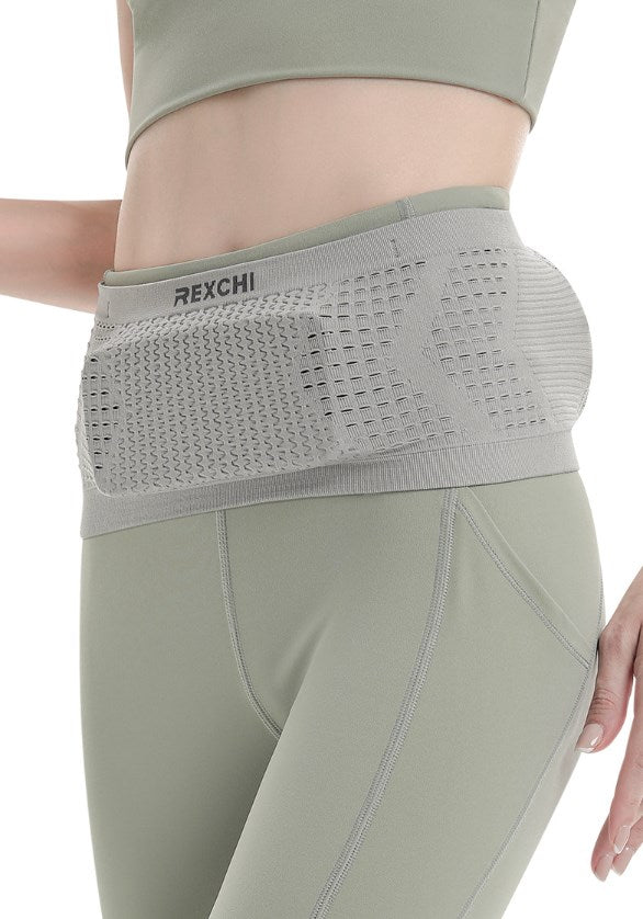 Multifunctional Knit Breathable Concealed Waist Bag For Women Men Outdoor Activities(L)