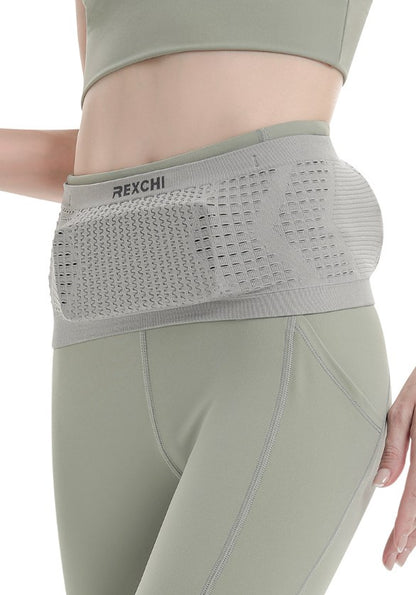 Multifunctional Knit Breathable Concealed Waist Bag For Women Men Outdoor Activities(L)