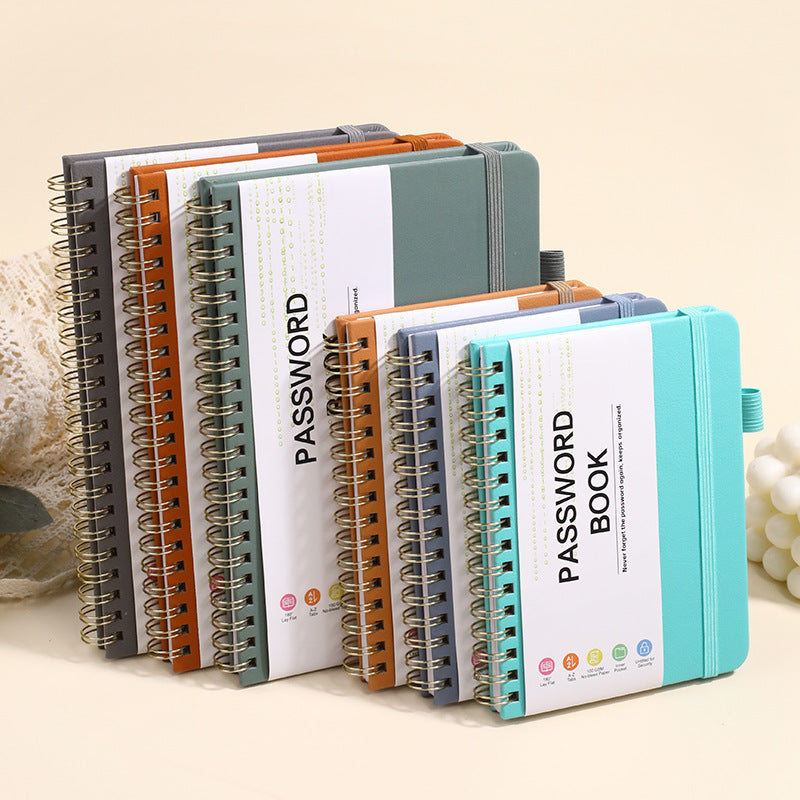 B6 Journal Double Spiral Notebook W/ Pen Loop