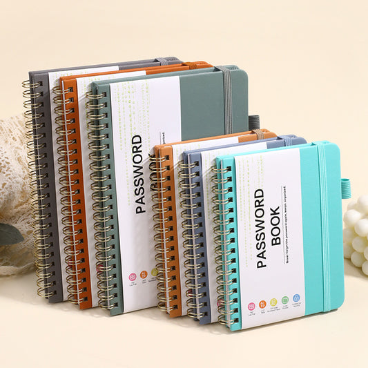 B6 Journal Double Spiral Notebook W/ Pen Loop