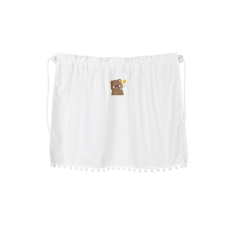 Auto Privacy Car Curtain Bear Pattern