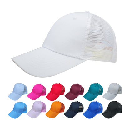Color-Blocked Mesh Breathable Baseball Cap