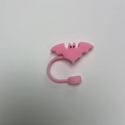 Bat Shape Silicone Straw Covers Cap