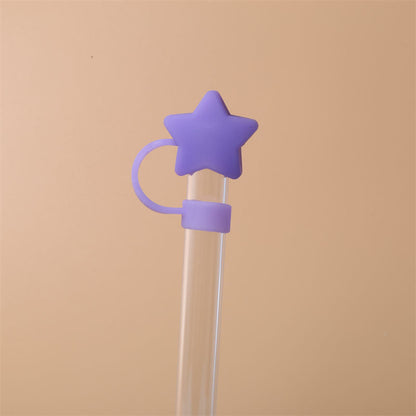 Star Shape Silicone Straw Covers Cap