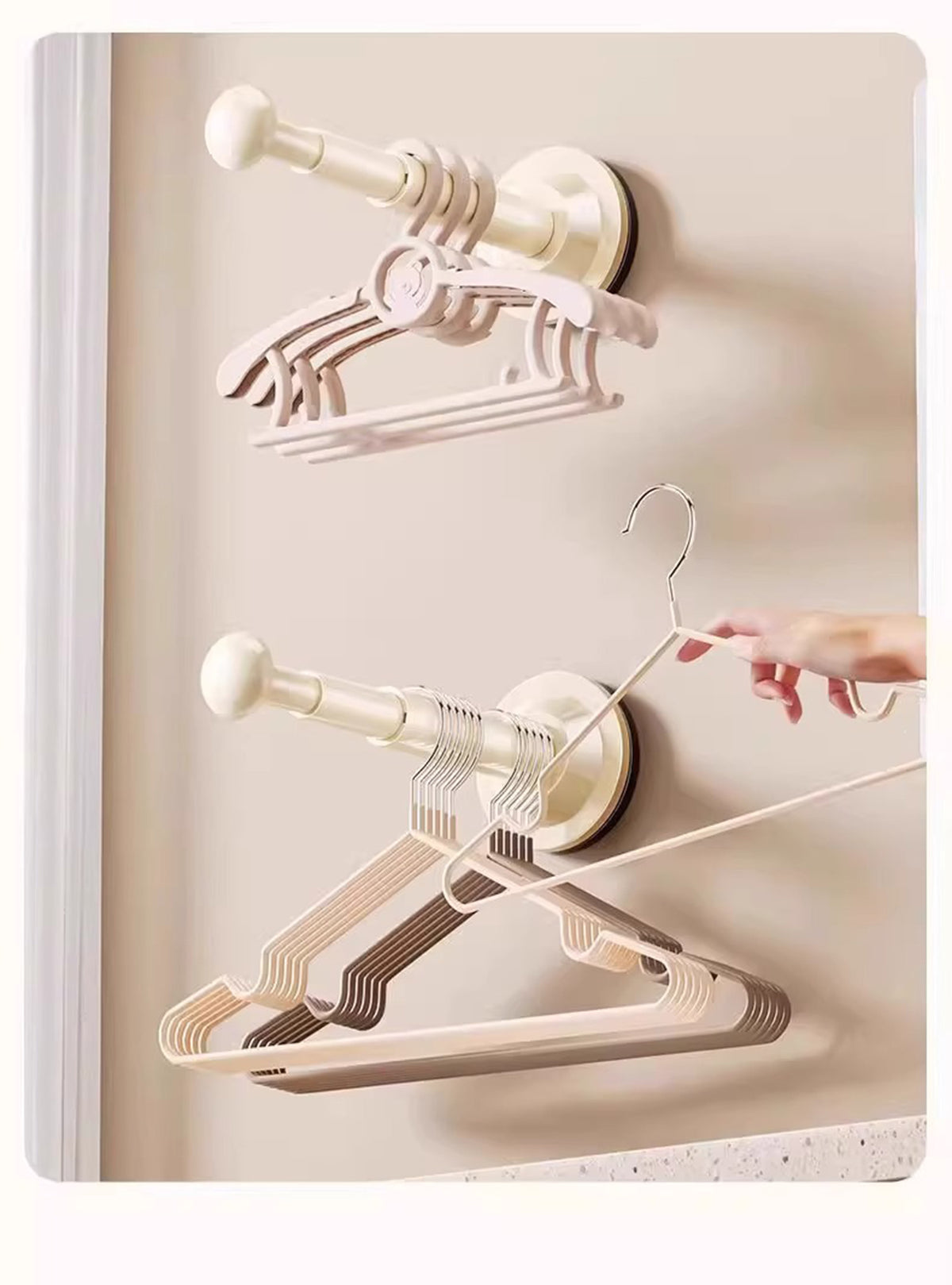 Suction Cup Hanger Organizer Hanger Storage Rack